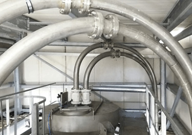 bulk powder pneumatic conveyor