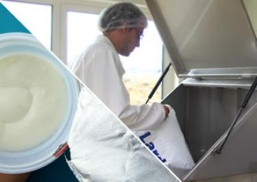 Draining bag powder milk