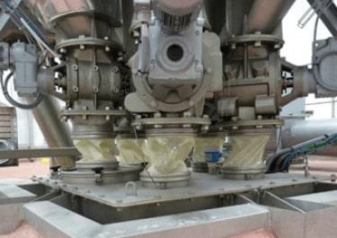 Drop through rotary valve powder handling Palamatic Process