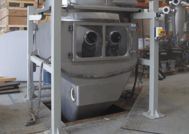 fibc and sack unloader glove box