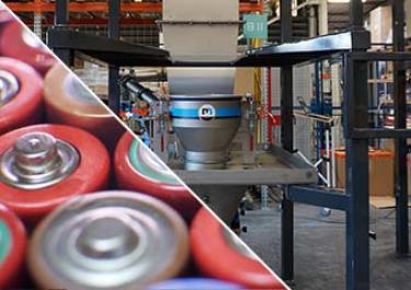 Manutention big bags dioxyde manganèse