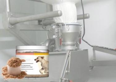 veterinary-pharmaceutical-powder Dumping of bags and super sacks of pharmaceutical powder