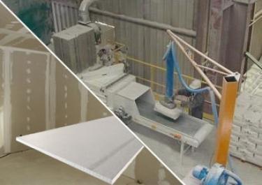 Opening of bags of plaster