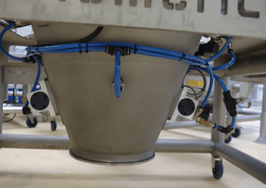 pneumatic ball vibrator bulk handling