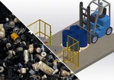 Oil filter recycling