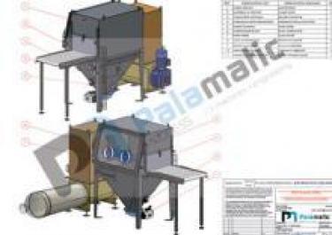 Contained sack manual discharging 1000