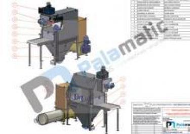Contained manual sack discharging dust 1200 0