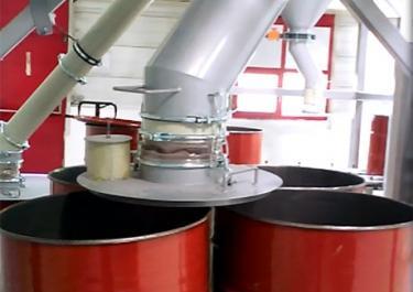 Semi automatic drum filling