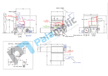 Semi automatic sack discharging SAS