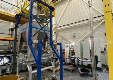 Silo tampon avec transfert pneumatique vers la ligne DrumBot 300