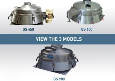 Range of 3 vibrating screener