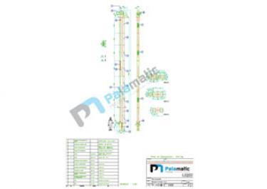 Plan élévateur à godets