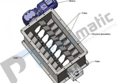 GR20 Industrial granulator layout - Bulk material and powder handling 