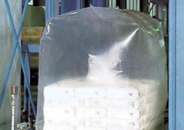 Bulk bag filling system - Covering of the bag