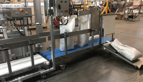 Food industry bag packing production line