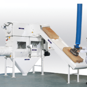 automatic bag discharging rotaslit