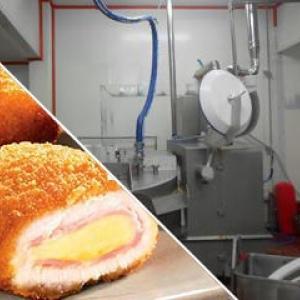 Alimentation amidon ligne fabrication plats préparés cordon bleu