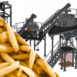 Frozen french fry production