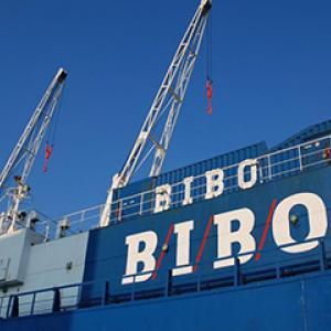 Unloading of raw material from shipping containers with inner liner bag 