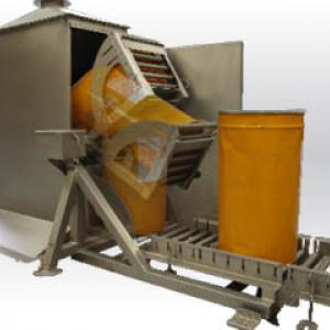 Drum tipper - Bulk powder handling