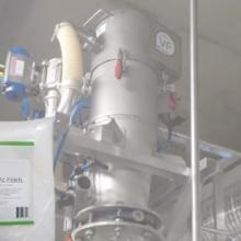 Skid-for-unloading-of-bags-of-additives Compounding line