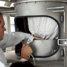 big bag unloader unlacing cabinet