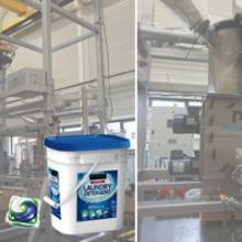Alimentation d’une cuve de fabrication en poudres Incorporation de produits lessiviels