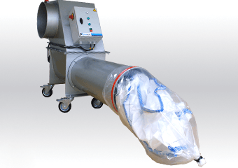 empty bulk bag compactor