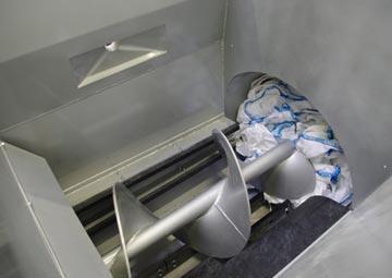 empty big bag compactor bulk materials