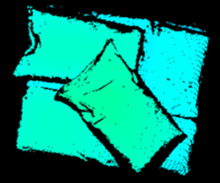 3D scan of an irregular layer of bags