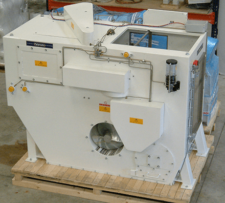 automatic sack discharging minislit