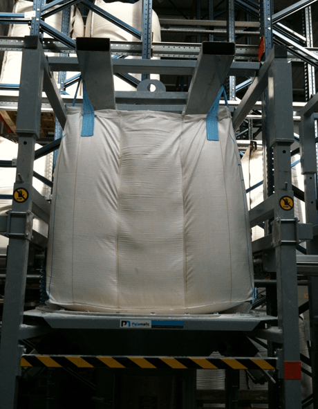 big bag discharger unlacing cabinet palamatic process 