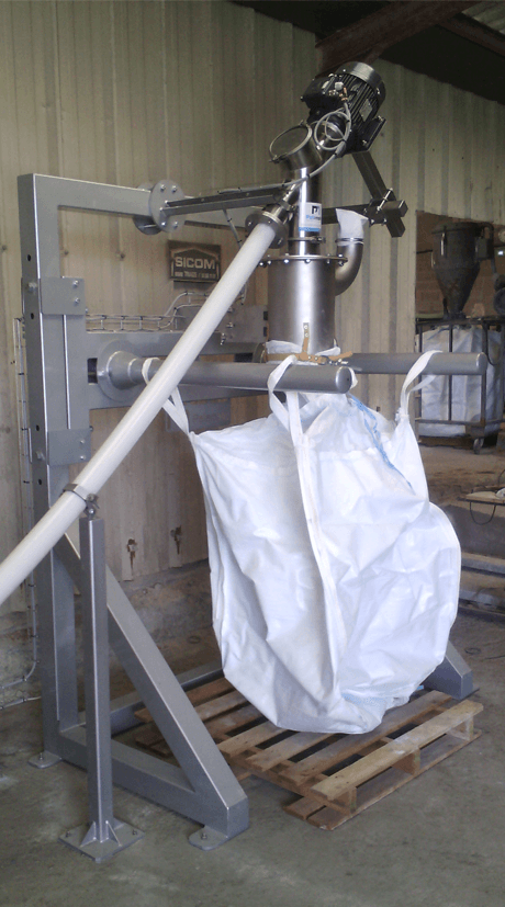 big bag filling conveying screw