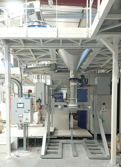 big bag filling line flexible connector