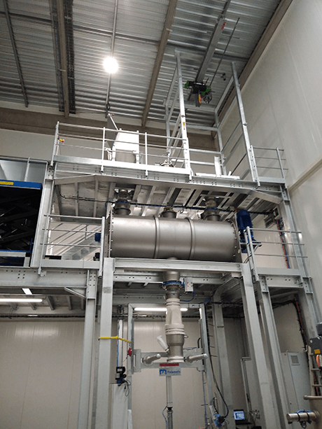 big bag filling mixer