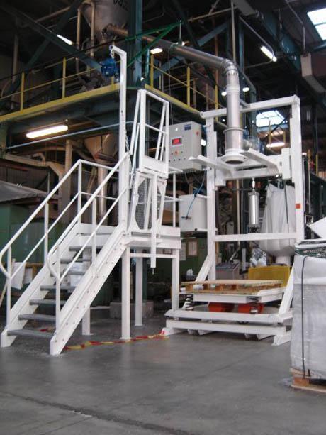 big bag filling system raw material access platform 6