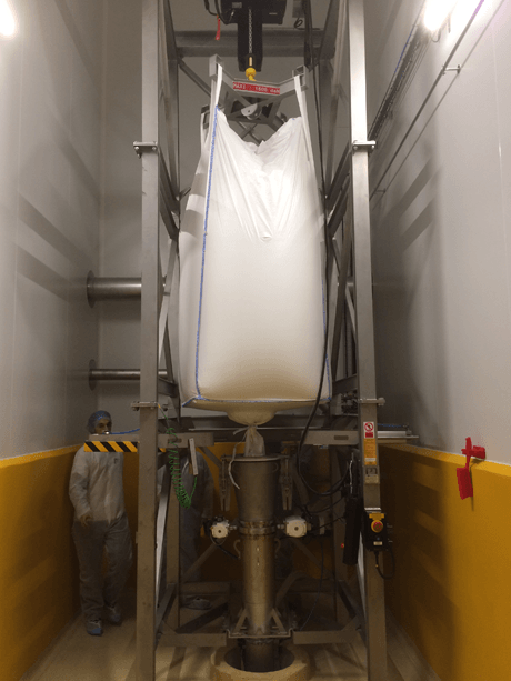 big bag unloader telescopic tube electric hoist