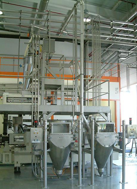 bulk bag discharger low structure