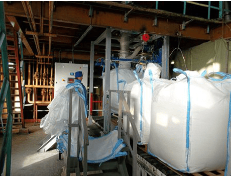 bulk bag filling raw material