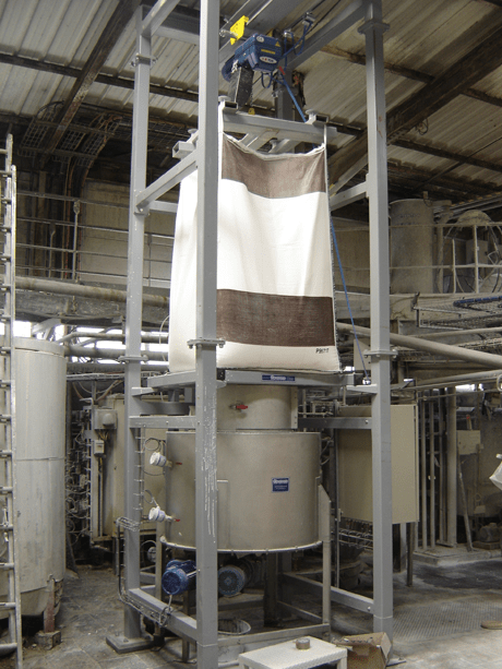 bulk bag unloader electrical powder handling