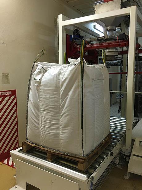 bulk handling big bag filling cocoa powder