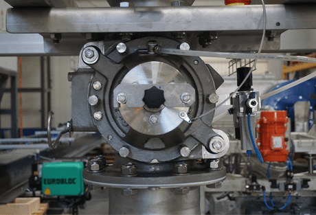bulk handling drop through rotary valve