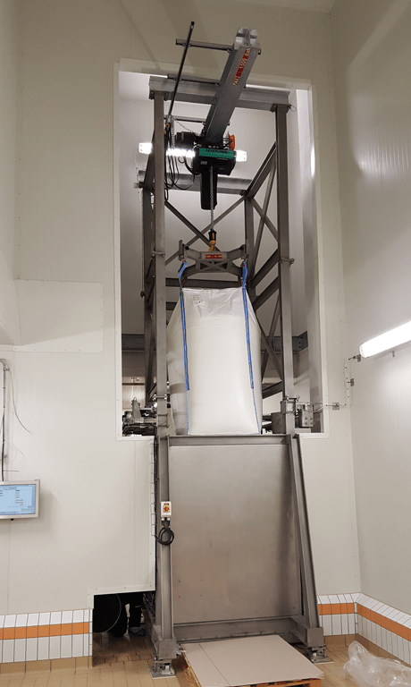 bulk material handling fibc and sack discharger