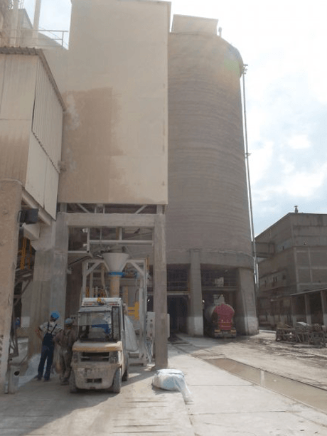 bulk material storage silo