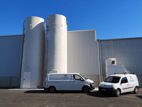 bulk material storage silo