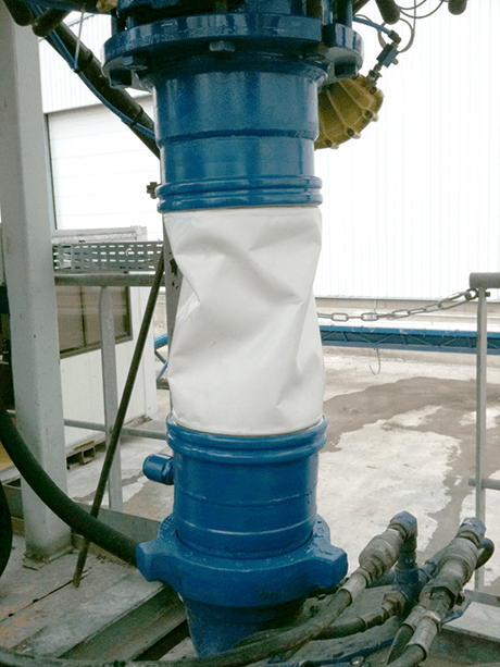 cement process flexible fitting