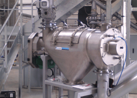 centrifugal sieve on conveying line