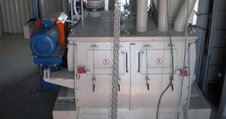 discontinuous paddle mixing unit