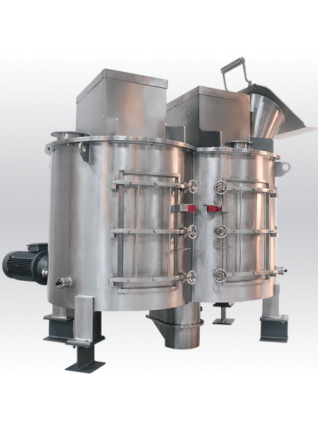 double rotor vertical industrial mixer