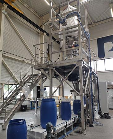 Drum filling station with big bag emptying Palamatic 